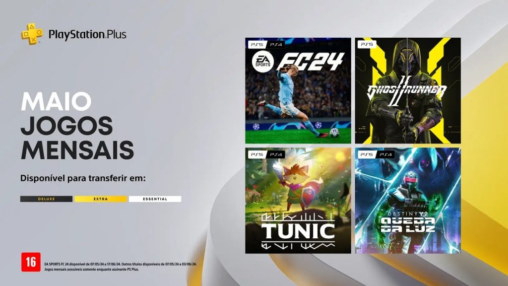 Com EA FC 24, jogos do PS Plus de maio estão liberados; resgate aqui!